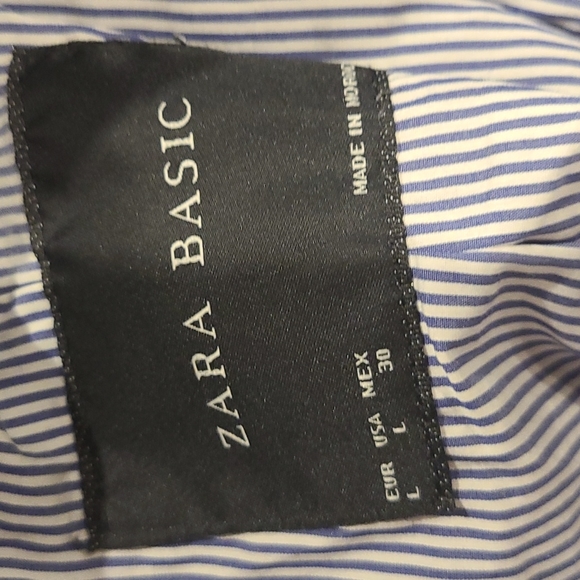 Zara double breasted black pea coat with gold buttons (wool/cashmere) - Picture 4 of 10